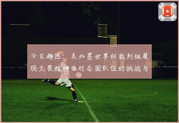 今日趣图：美加墨世界杯裁判组展现无畏精神面对各国队伍的挑战与针对